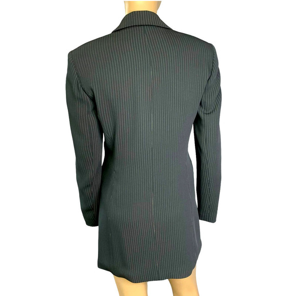 Alex Garfield Vintage Button Down Blazer Suit Jacket Women Size 4 Blue P… - Picture 2 of 16